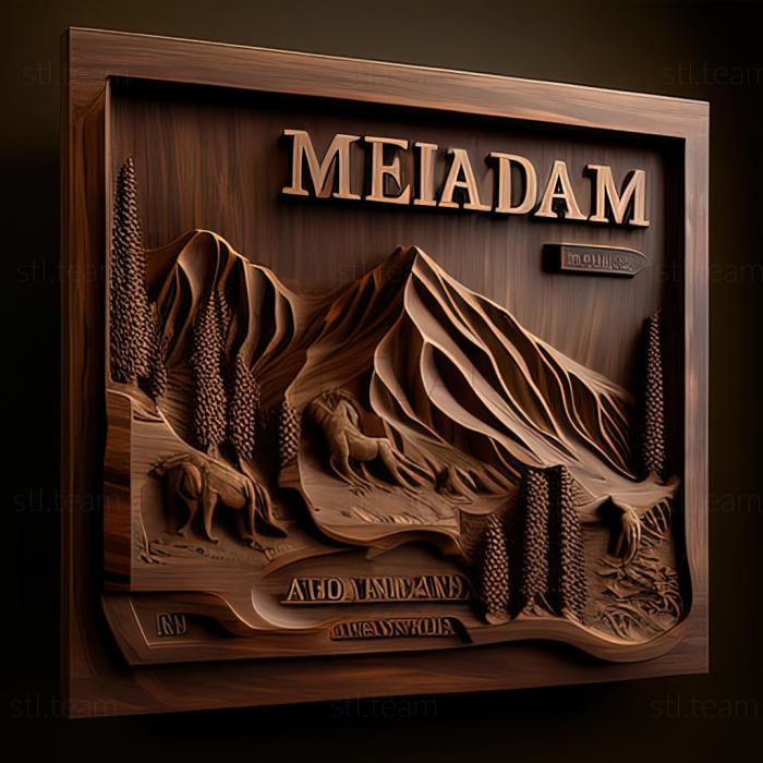 3D model Meridian Idaho (STL)